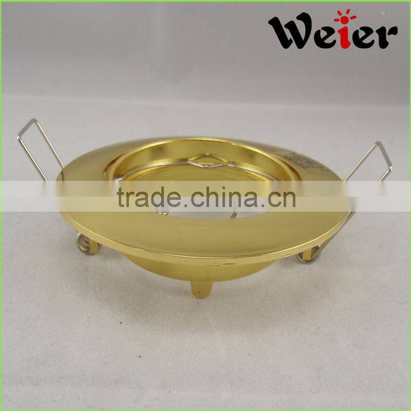 chrome golden color gu10 mr16 spot light ceiling lamp holder