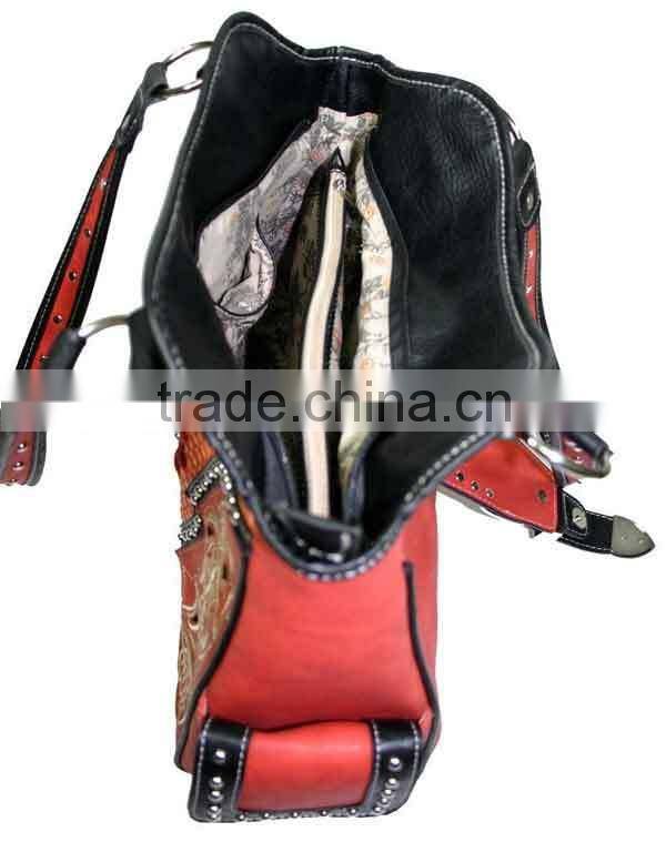 Western Lady Bling Diamond Buckle Rhinestone Shoulder Bag