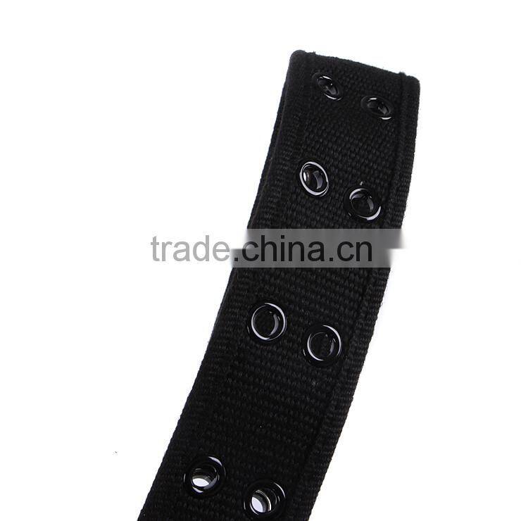 2015 fashion design more buttonhole canvas belt