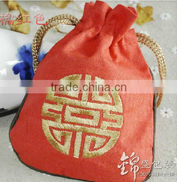 Organza pouch with tassel