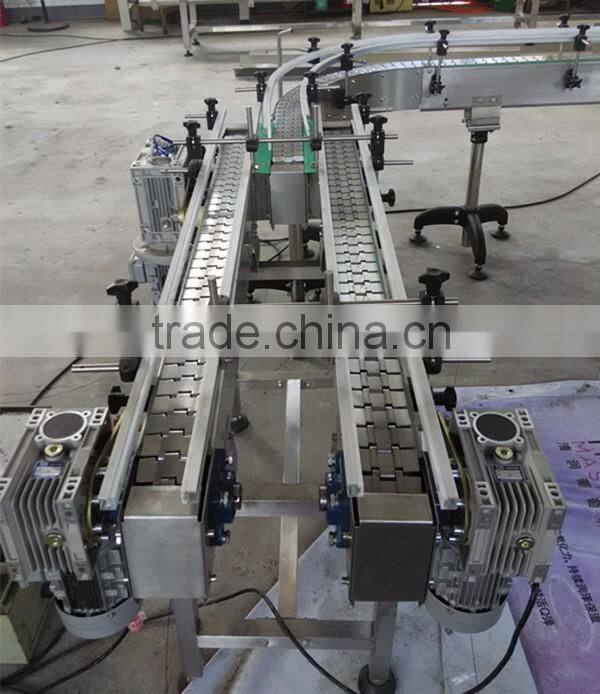 factory price bottles and drink tabletop stainelss chain conveyor