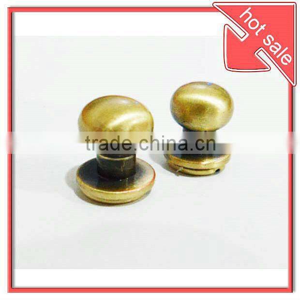 brass bag/handbag screws rivets,screw rivets for leather bags