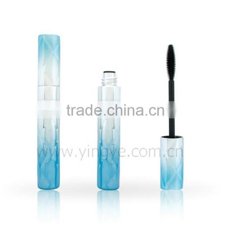 The gradient transparent Dark grain mascara tube with flower