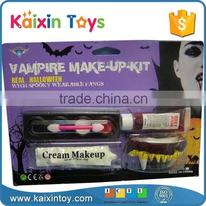 Halloween false teeth blood vampire makeup
