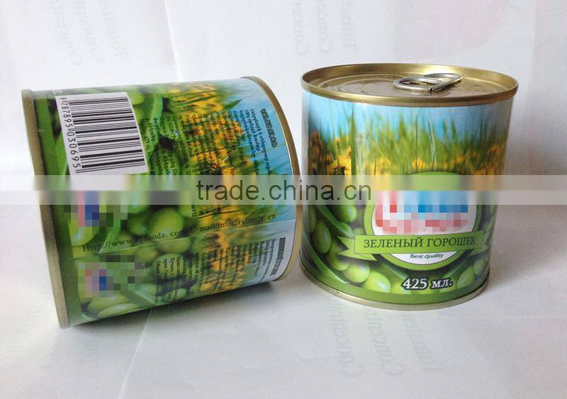 Ready to cooking best canned green peas with FDA,IFS,KOSHER,HACCP certified