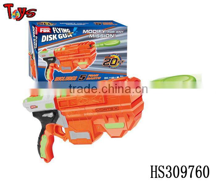 wholesale children's colorful flying saucer gun toys