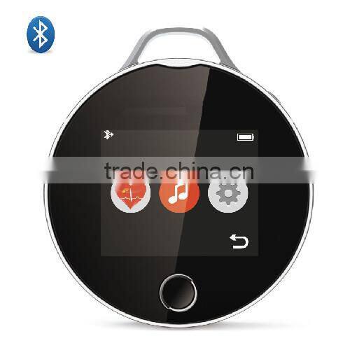 Music ,FM and time display portable mini hygeia Bluetooth speaker /bluetooth heart rate monitor