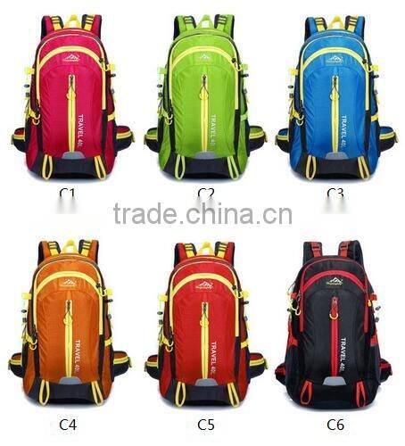 Top quality 40L OEM customzied mountain Cycling bag daily backpack Camping backbag outdoor Sport hiking travelling Backpack