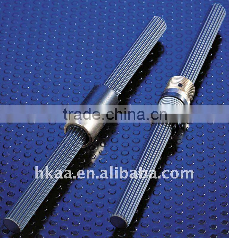 brass spline solid shaft helical gear shaft middle gear shaft