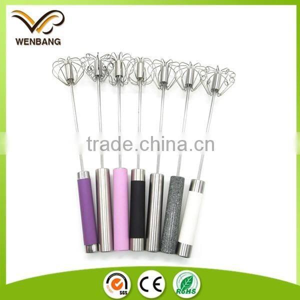 Stainless steel kitchen egg stirring whisk
