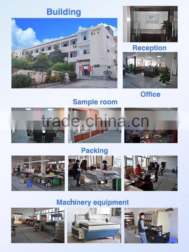 Acrylic led display stand with two legs