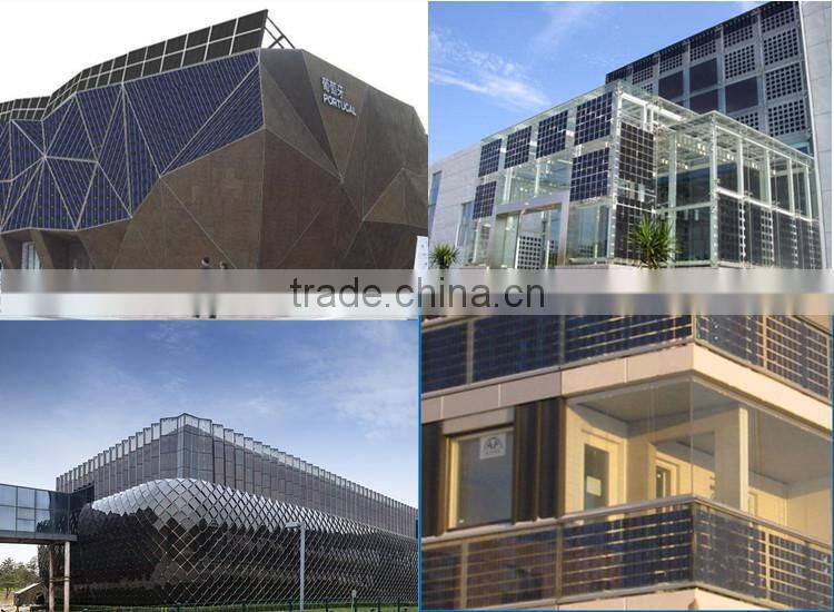 Factroy direct sell frameless transparency solar panel For Buildings FR-230