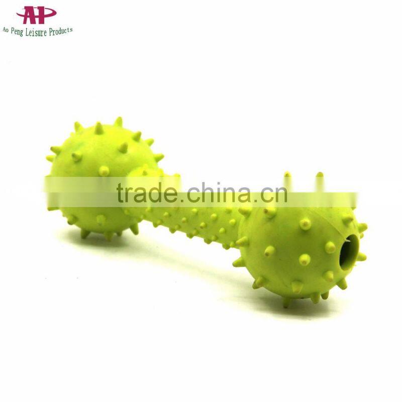 2016 Wholesale Pet Bell Toys Rubber Bone Dog Toys with Bell