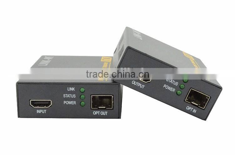 LINK-MI LM-THF123HKM 2KM-10KM HDMI Fiber Optic Extender SFP model LC 4K*2K, EDID copy/pass-thru function EDID/HMDI 1.4 standard