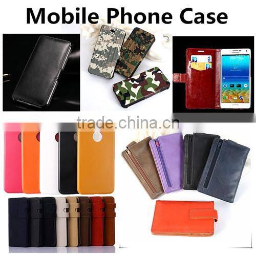 Belt clip custom design genuine leather mobile phone case cover for samsung s6