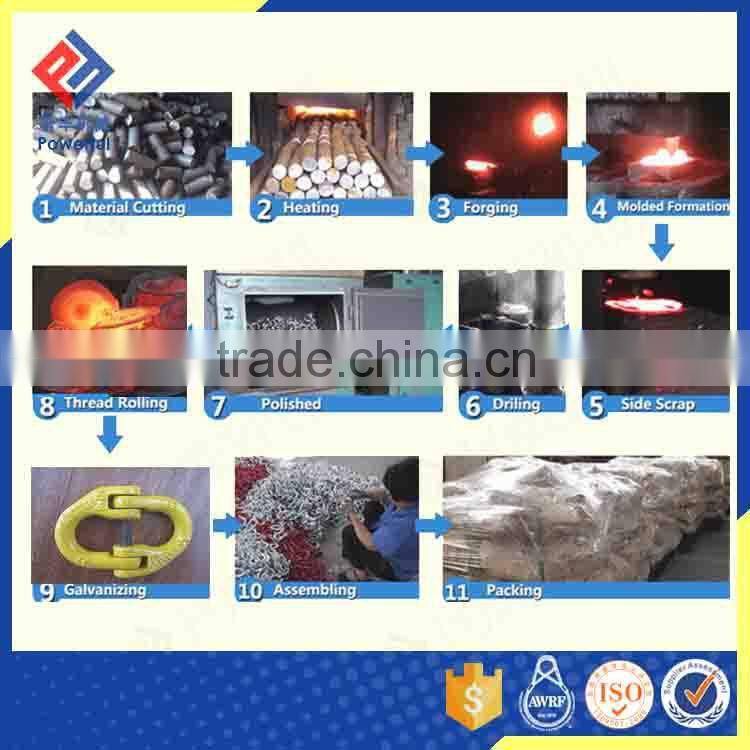 G80 EUROPEAN TYPE ENLARGED ALLOY STEEL DROP FORGED MASTER LINK