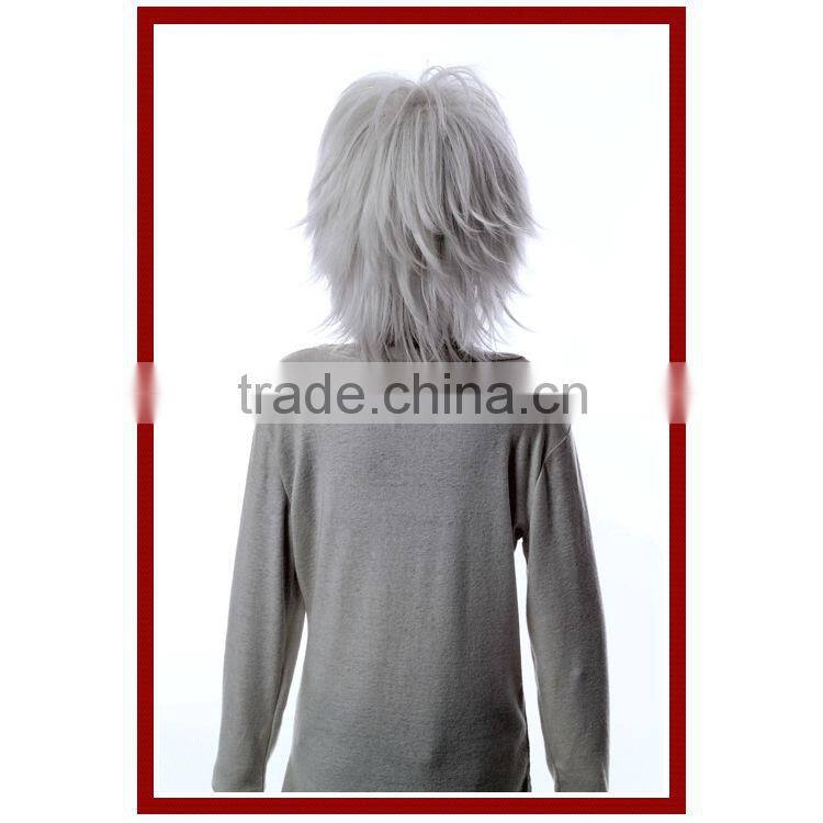 High quality White games wigs