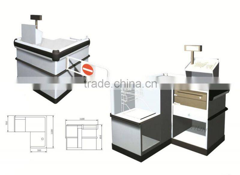 High Quality Supermarket Cashier Counter Table Price