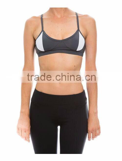 Women Swim Wear Mesh Block Bralette Women Workout Sportbra