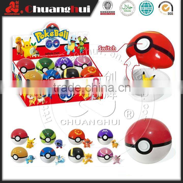 2016 New Product PokeBall Go Toys / Pokemon Go Candy Toy