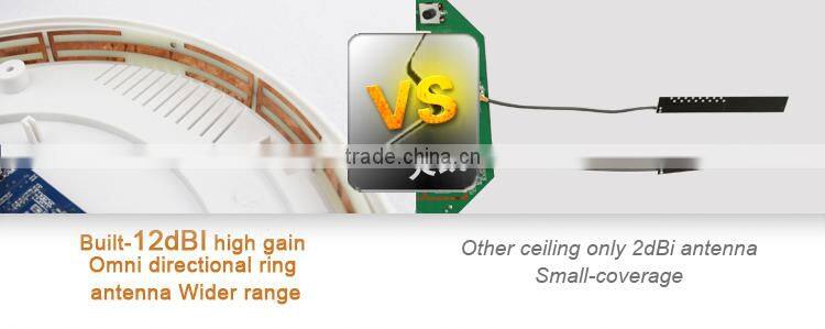 2.4Ghz wireless wifi router 300 square cover indoor wireless router 300M MIMO for hotels