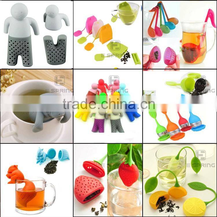 lovely shark silicone tea strainer tea filter tea infuser portable tea tools kitchen accessories