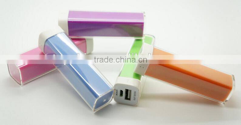2015 Best Selling Products Lipstick Power Bank 2600mah
