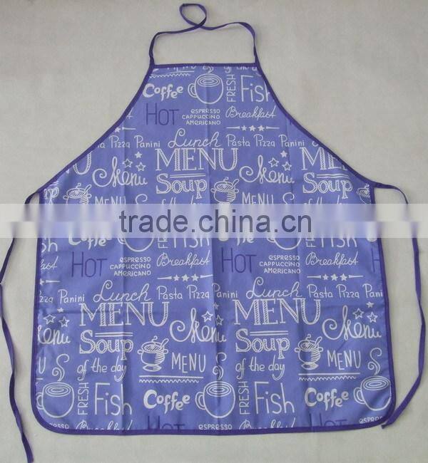 silk screen pigment printing vintage style apron set with chinese hot pot set