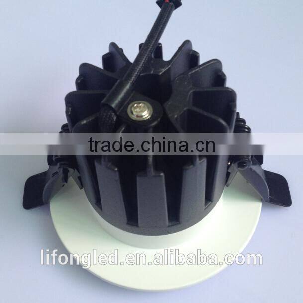 2015 new design Recessed dimmable led cob downlight 12W