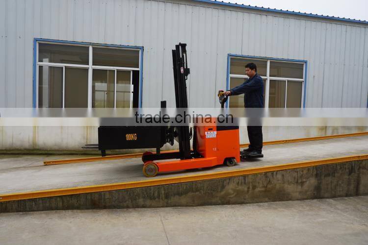 new cheap prices 1t stand-on Curtis electric controller reach fork stacker for sale