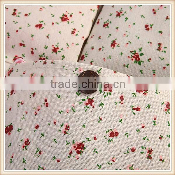 Natural Wooden Handle Jute Hanging Bag