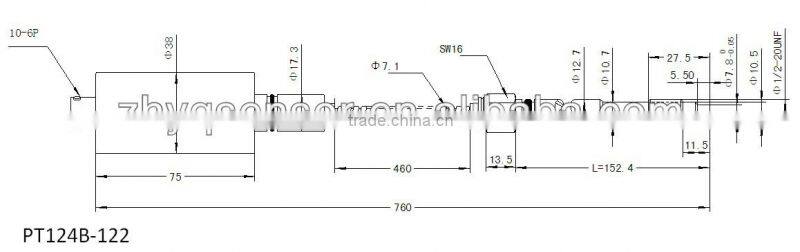 mercury free 4-20mA flexible melt pressure sensor for food extruder machinery