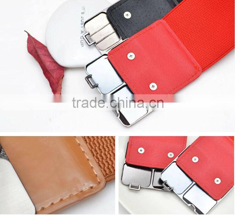 2016 wholesale fashion metal belt /women fashion belt /black