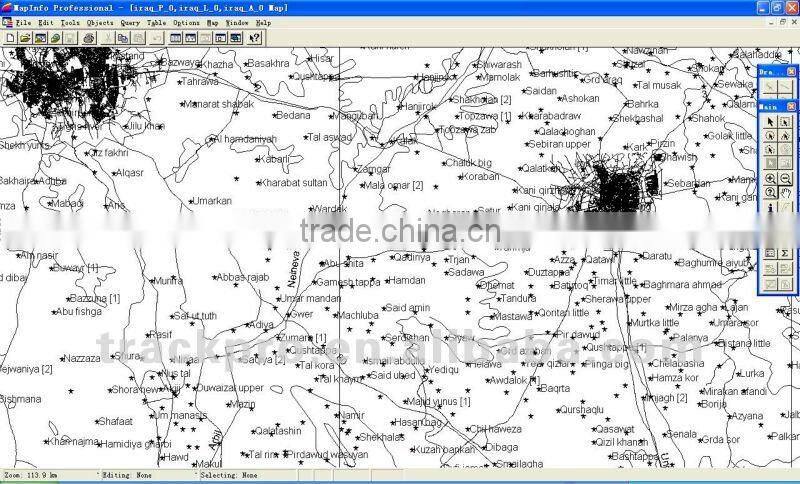 Digital Mapinfo Maps for all countries GPS software tracking system