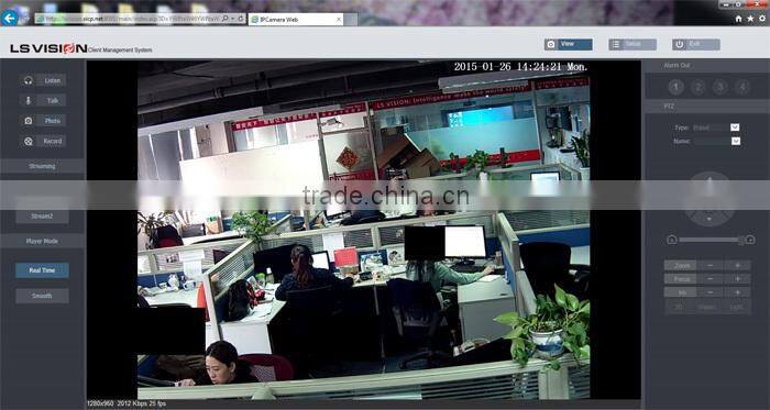 LS VISION full hd dome camera succinct appearance camera 2.0 megapixel waterproof camera