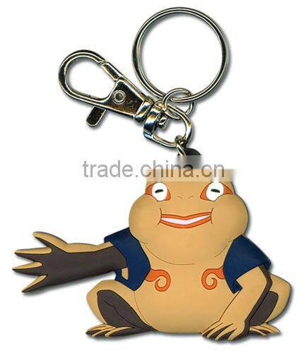 lovely animal 3D effect soft pvc keychain key holder