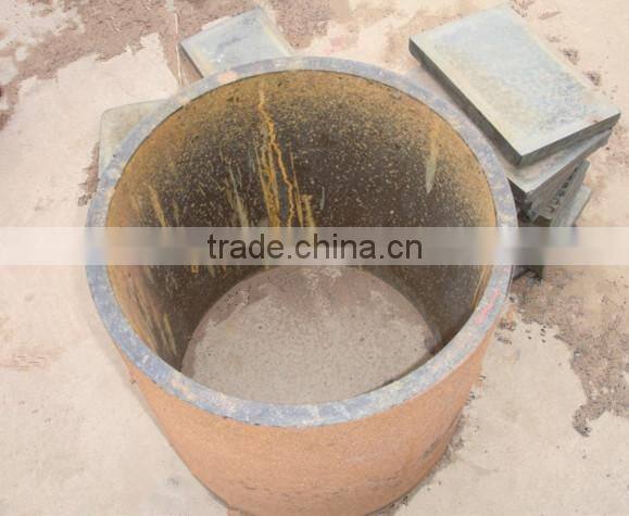 Cast basalt lined steel pipe, cast basalt lined pipe, SHS ceramic steel pipe