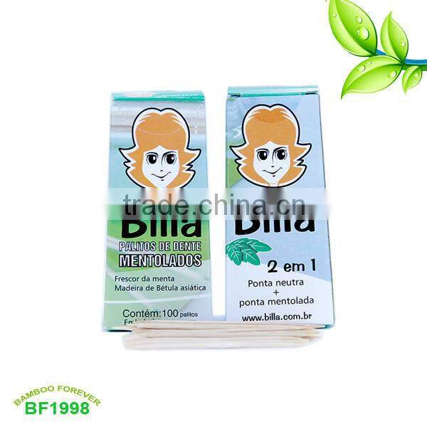 Toothpick packed in paper box