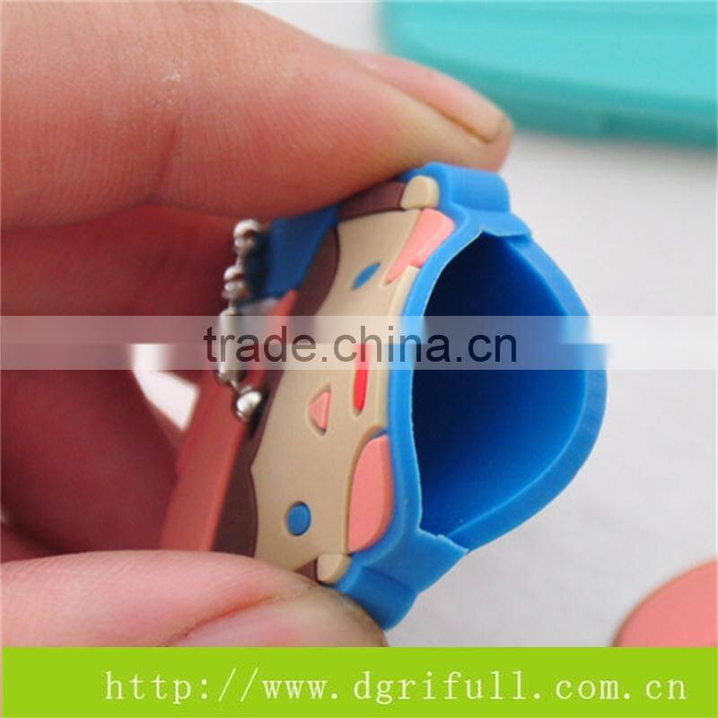 Lovely Animal Design silicone key ring