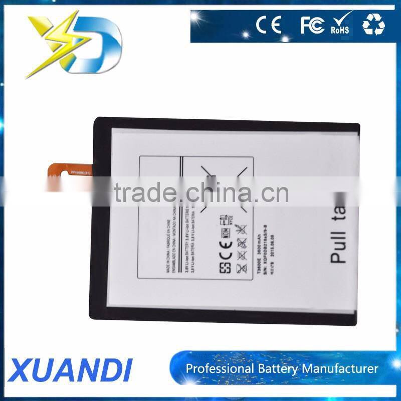 Shenzhen factory high quality 3600mah pad battery T3600E