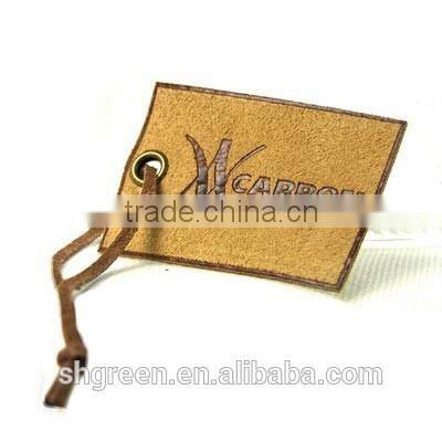 Soft leather hangtag/swing tag for leather jacket