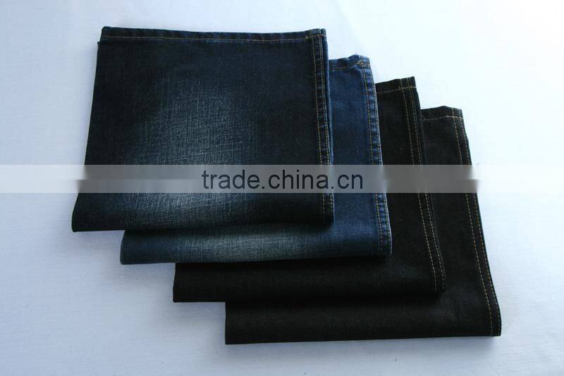 12.4oz Yarn Dyed Dark Indigo Woven Technics T/C Slub Denim Fabric