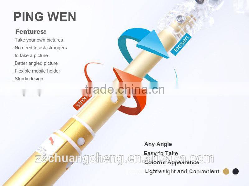 Factory wholesale aluminum light weight selfie stick good qulity monopod sale in low price