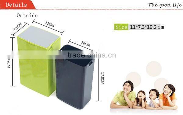 Eco-friendly PP household plastic trash can custom plastic bins