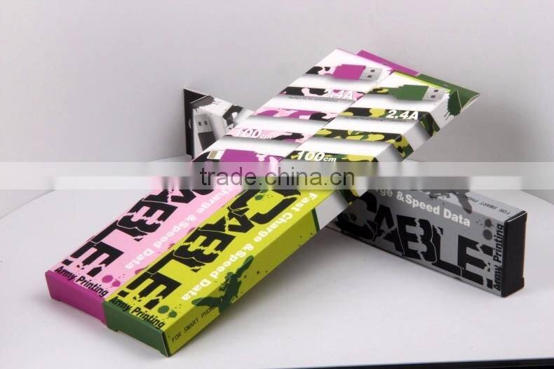 Charging cable mobile Printing USB Cable for I6 iphone charger cable