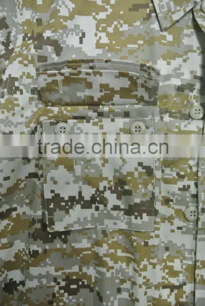 Italy desert digital camoufalge summer short sleeve military shirts