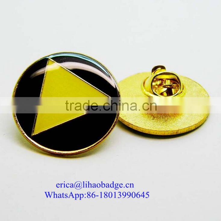 Custom Cheap Soft enamel Metal Security Badges Lapel Pin No Minimum