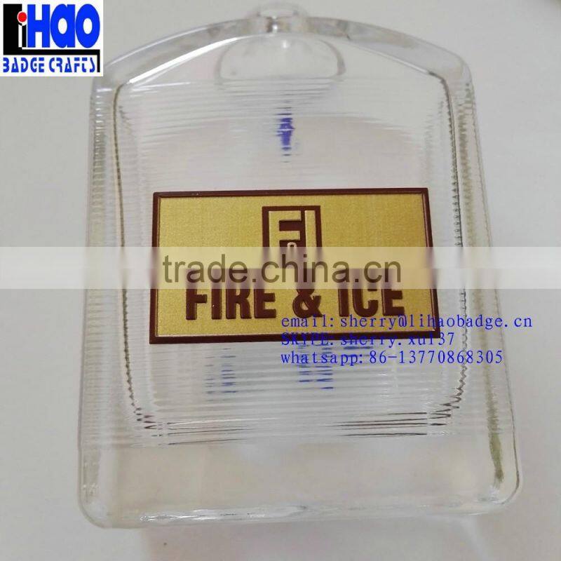 UAE matt gold sandblast perfume bottle label/metal parfum label /metal sticker for UAE fragrance bottle