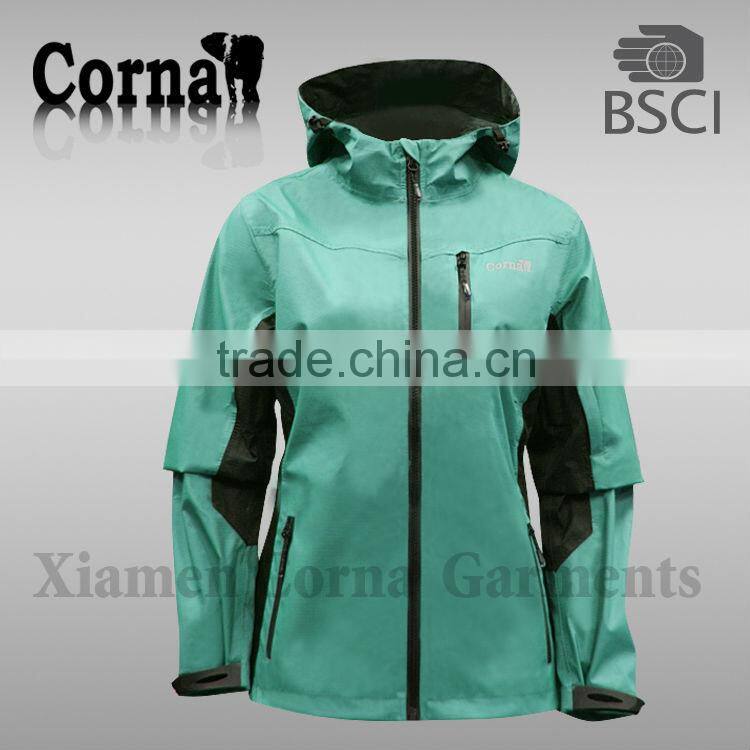 2014 women green wind jacket