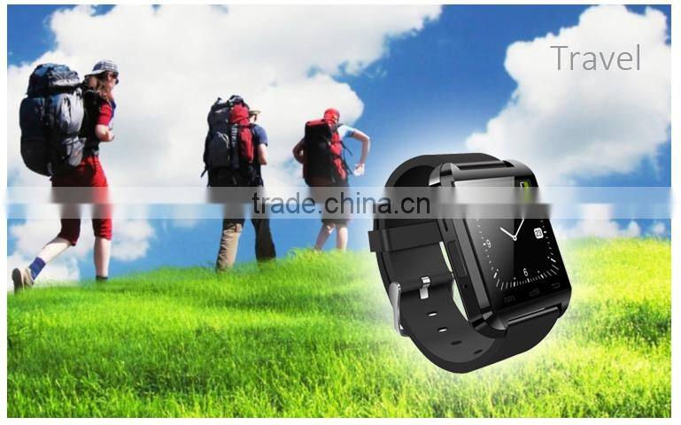 Lowest price slim q&q smart buletooth u8 watch